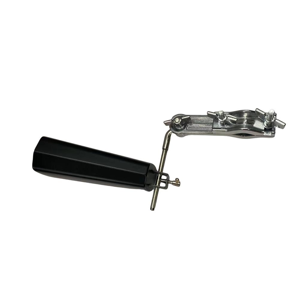 Jazz Kick Drum Cowbell Clamp & Stand - Large Cowbell Extension Clip Helper