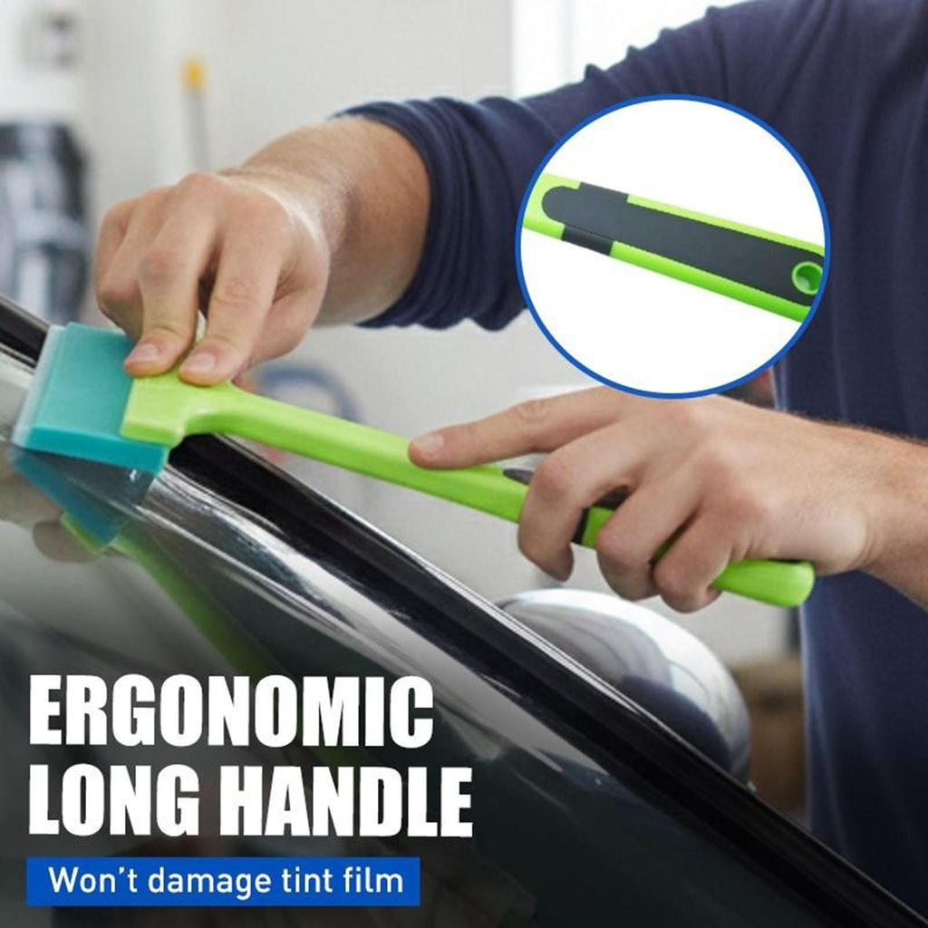 Auto Film Squeegee Scratch Resistant Ergonomic Smooth Gadget Long Handle Window Film Squeegee For Home Garage Vehicle Indoor