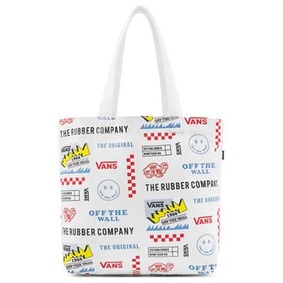 Lustiges Graffiti Allover-Print Polyester Tragetasche Schultertasche Unisex Taschen Off-White Weiß VN0A5F1OZH6
