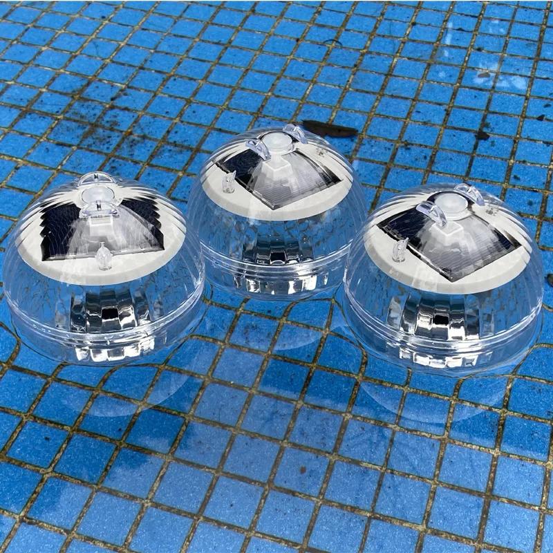 Led Solar Floating Lamps Swimming Pool Ball Solar Panel Powered Pond Drift Waterproof Glow Show Disco Color Changing Lights Hot