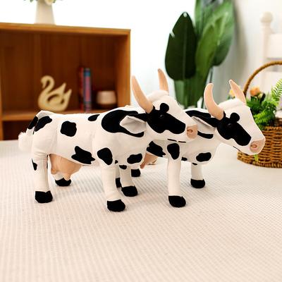 Cute Simulation Cow Doll Plush Toy Big Cow Doll Home Living Room Ornament Children'S Soothing Doll