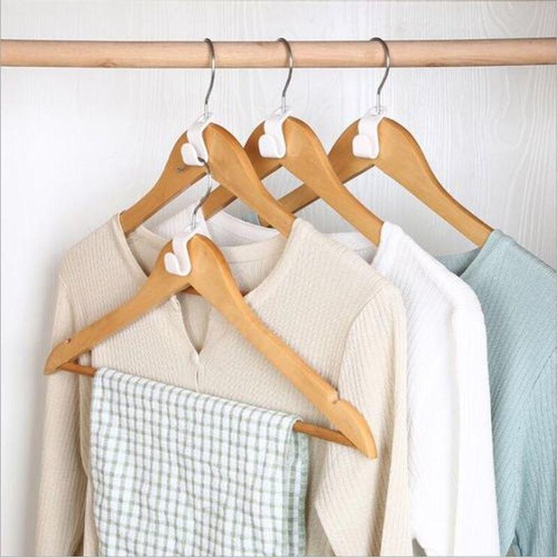 10Pcs  Wardrobe Rails Double-sided Organizer Storage Linking Hooks Connect Closet  Clothes Hanger Connecting Hook for Hanger