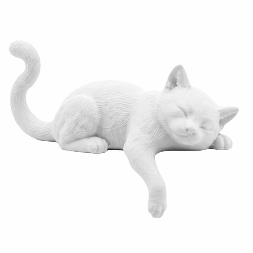 

3D Printed Desk Cat Decorations Creative Cat Statues Crafts Decorative Cat Statues Bedroom Decor білий