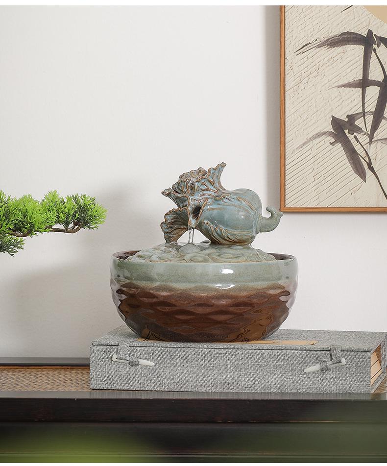 Kolo bohatství Feng Shui: Stolní vodní fontána s tekoucím míčem pro hojnost