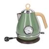 1.7L Electric Kettle Retro Wood Grain Dry Boil   Home Electric Kettle with Temperature Display