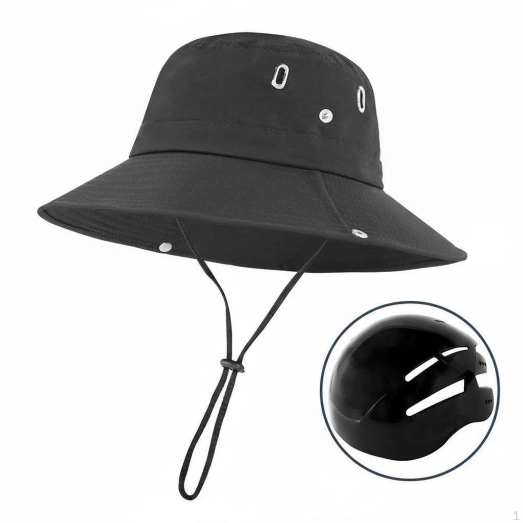 Wide Brim Fisherman Hat UPF 50+ ImpactResistant EN1078 Certified Outdoor