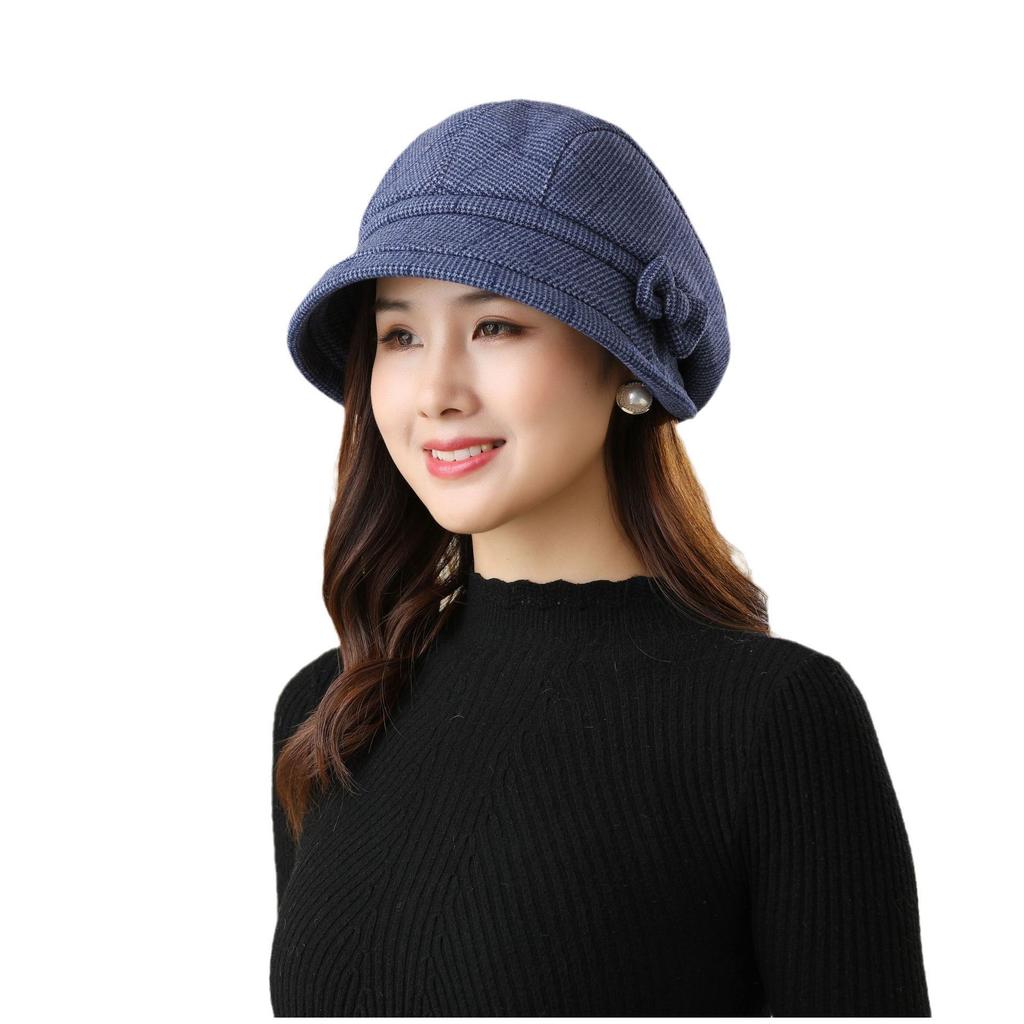 Fisherman Hat Ladies Season Plaid Mom Hat Thermal Basin Hat Top Hat Casual Versatile