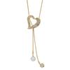 Elegant Heart Shaped Crystal Necklace With Pearl Accents In Stylish Designs For Women