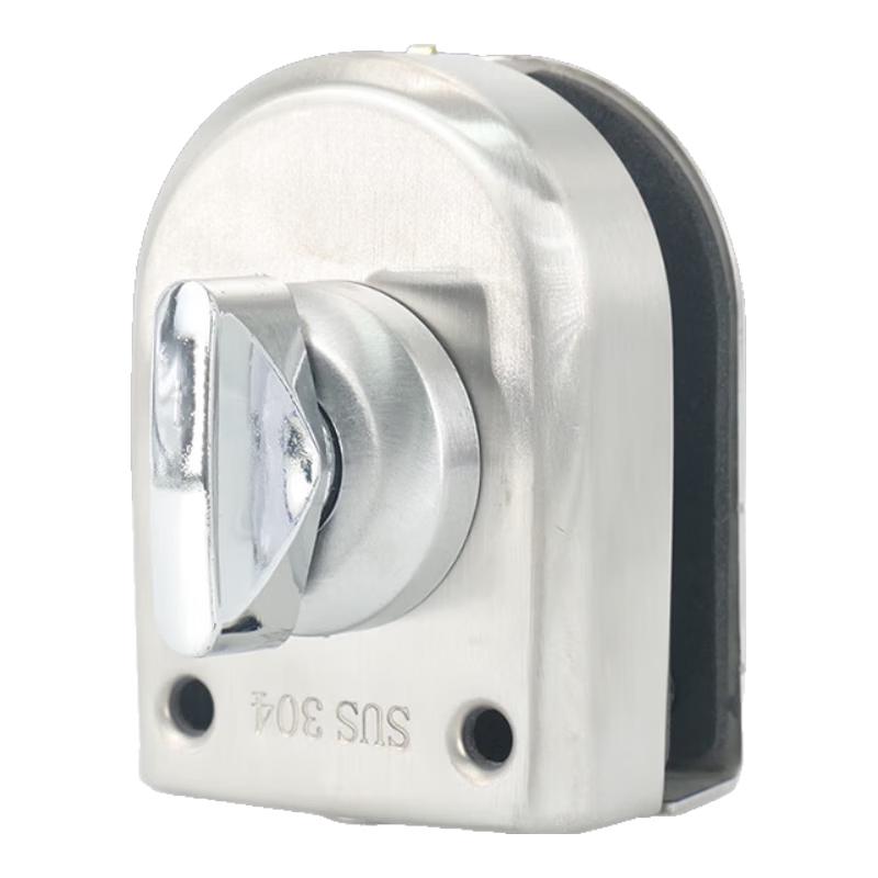 Bingyu 304 SS Drill-Free Office Glass Door Lock