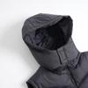 Men's Reversible Hooded Down Cotton Vest - Trendy, Loose, and Thick for Autumn/Winter