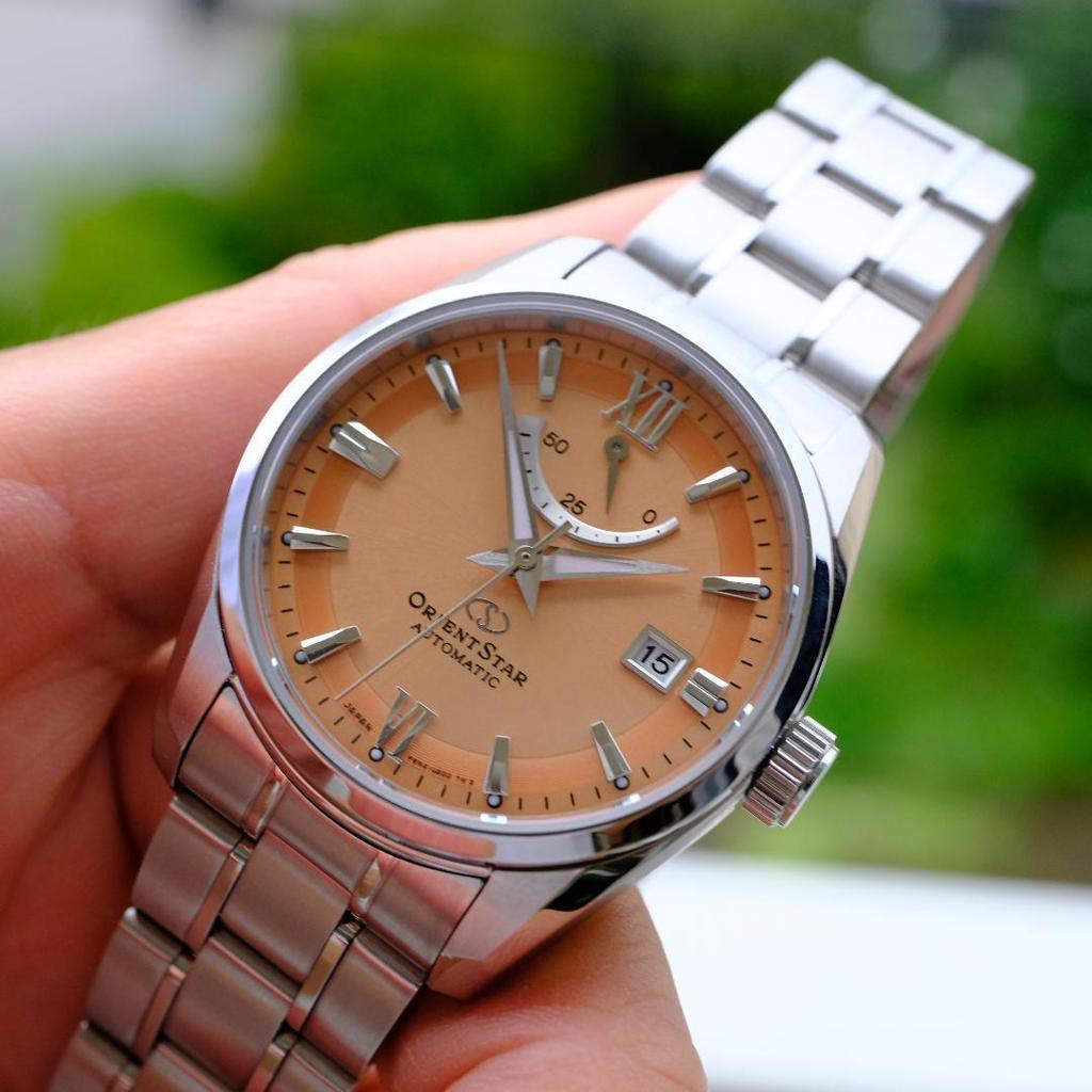 Used ORIENT STAR RK-AU0108G automatic champagne dial