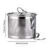 Tea Infuser with Extended Chain Hook Spice Seasoning Strainer for Home Stews