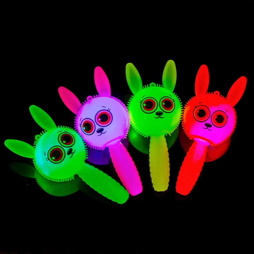 5 Pcs Cute LED Luminous Bunny Bear Pinch Toy for Children's Birthday Party Baby Shower Wedding Guest Gift Christmas Kids Gift