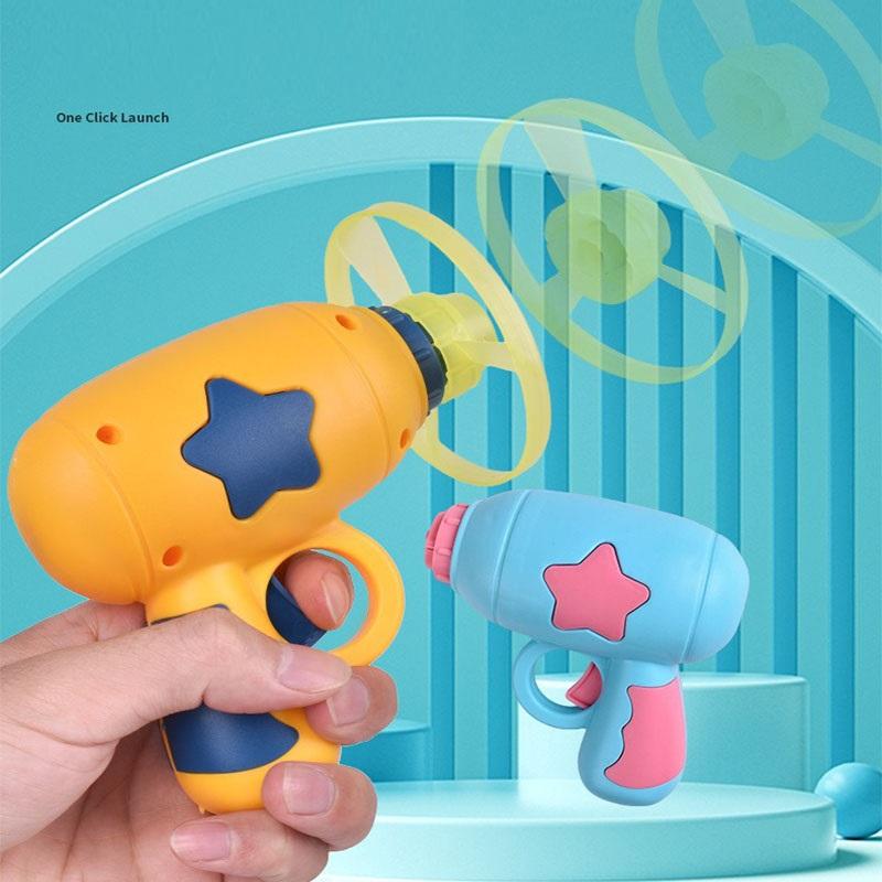 Interactive Launch Pet Training Toy for Kitten Funny Cat Toy Mini Flying Disc Shooting Gun Chasing Games Cat Toys Pet Supplies
