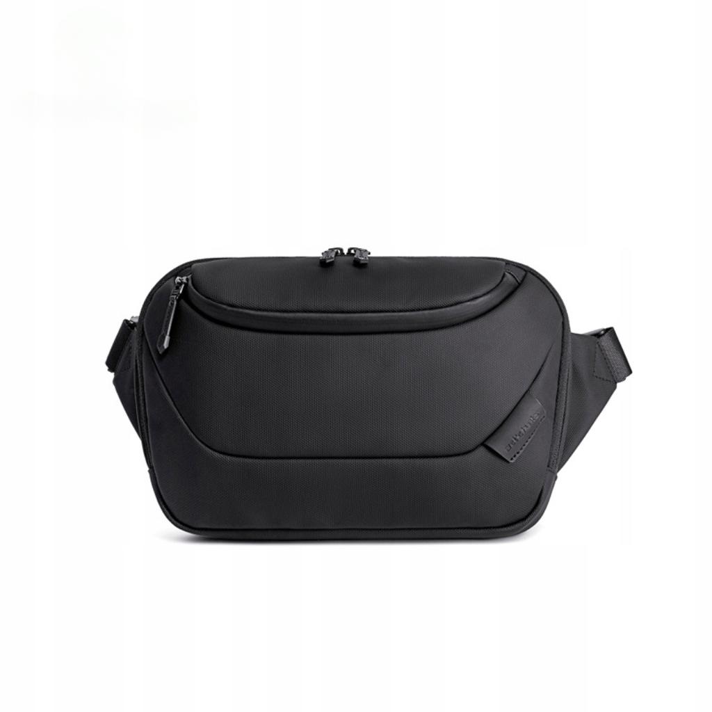 Saszetka nerka męska damska czarna na ramię wodoodporna miejska stylowa funkcjonalna torba 4 l arctic hunter y00561black