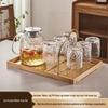 Premium High-Temperature Resistant Glass Tea and Water Cup Set for Guest Reception