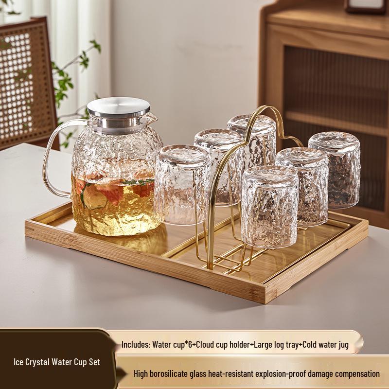Premium High-Temperature Resistant Glass Tea and Water Cup Set for Guest Reception