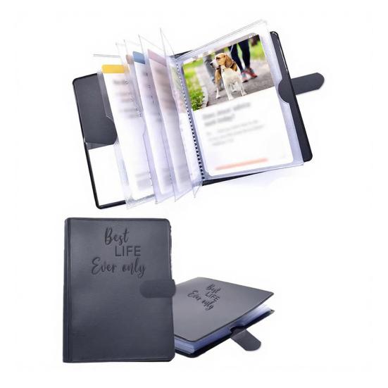 Tract Holder Folder for Ministry, Faux Leather Mini Field Service Organizer, Magnetic Closure Jehovahs Witnesses Supplies for Pioneers