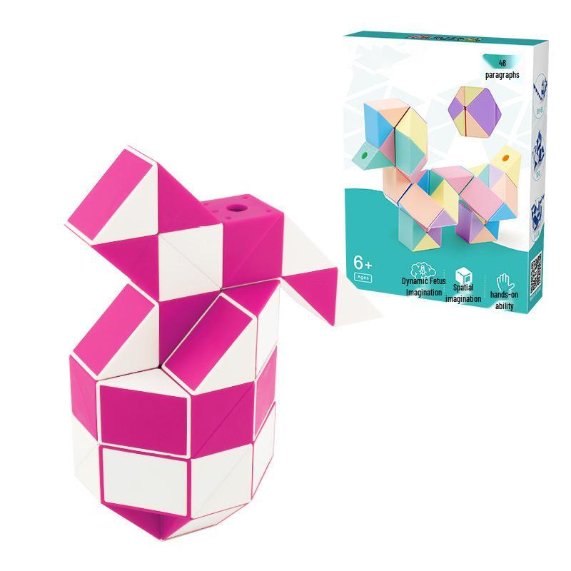 Macaron Magic Cube Set: 24, 36, 48, 60, 72 Sections - Children's Educational Toy Ruler