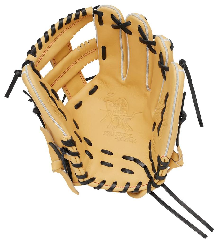 Rawlings PRO EXCEL Baseball Size L HOH® –FS Style– Glove, Junior, All-Around, Camel, (Right-Handed Throw)