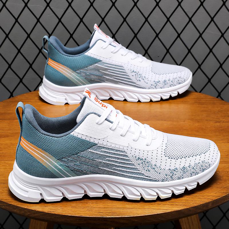 Summer New Fashion Casual Man Shoe Mesh Sneakers Thick Soled Breathable Non-slip Running Shoes Men's Shoes