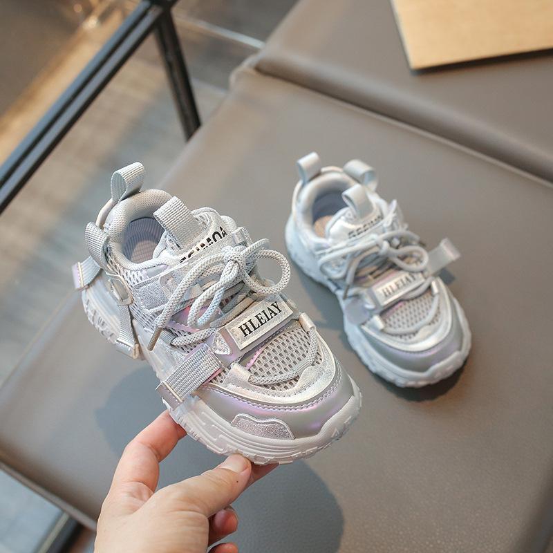 Sneakers Spring and Autumn New Girls' Children's Fashion Versatile Soft Sole Casual Shoes Boys' Campus Running Shoes
