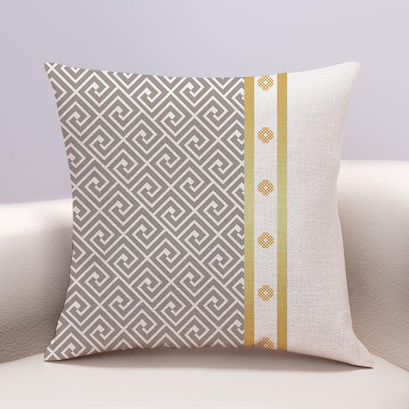 

Chinese style thousand birds plaid small fresh sofa pillow cover cushion living room modern light luxury simple pillowcase 16x16Inch