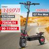 BOYUEDA Q7Pro Max E-Scooter 3200W podwójny silnik 52V28AH akumulator NFC aktywowany sterowanie aplikacją Escooter Silent Tires elektryczny skuter