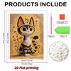 5D DIY Frameless Pearl Painting Cute Cat Pattern Painting Kit Suitable for Home Living Room Bedroom and Other Wall Decoration Art Paintings