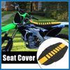 Universal Motorcycle Dirt Bike Faux Leather Soft Seat Cover Anti Slip Seat Cushion Yellow Black Item Replacement