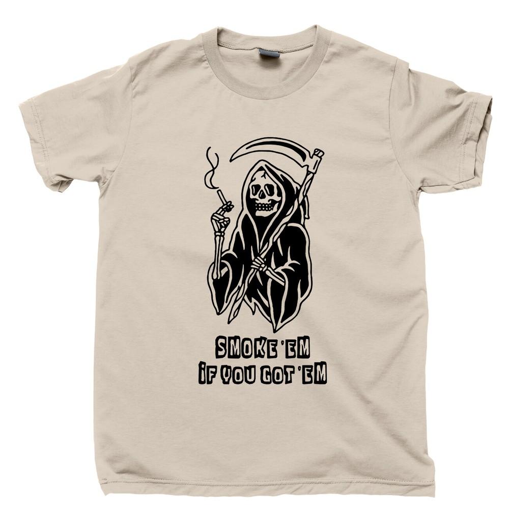 Жнец Череп Скелет Кольцо Наклейка Нашивка Кулон Статуэтка Фигурка Постер Унисекс Футболка S