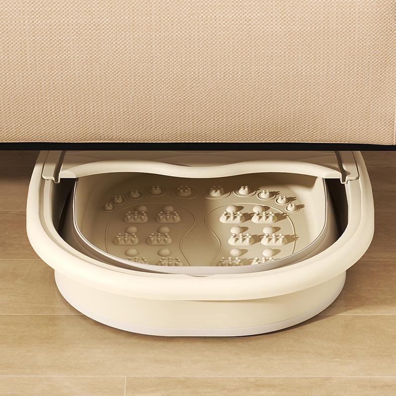 Foldable Thickened Foot Soak & Massage Basin for Home Use