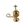 Simple Detachable Cross Aromatherapy Furnace Safe Handmade Metal Incense Tray Exquisite Antique Incense Stove Tea Hall