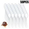Clear Mini Spoons for Desserts Small Plastic Tasting Spoon Disposable Spoons Tiny Plastic Serving Utensils For Party Supplies
