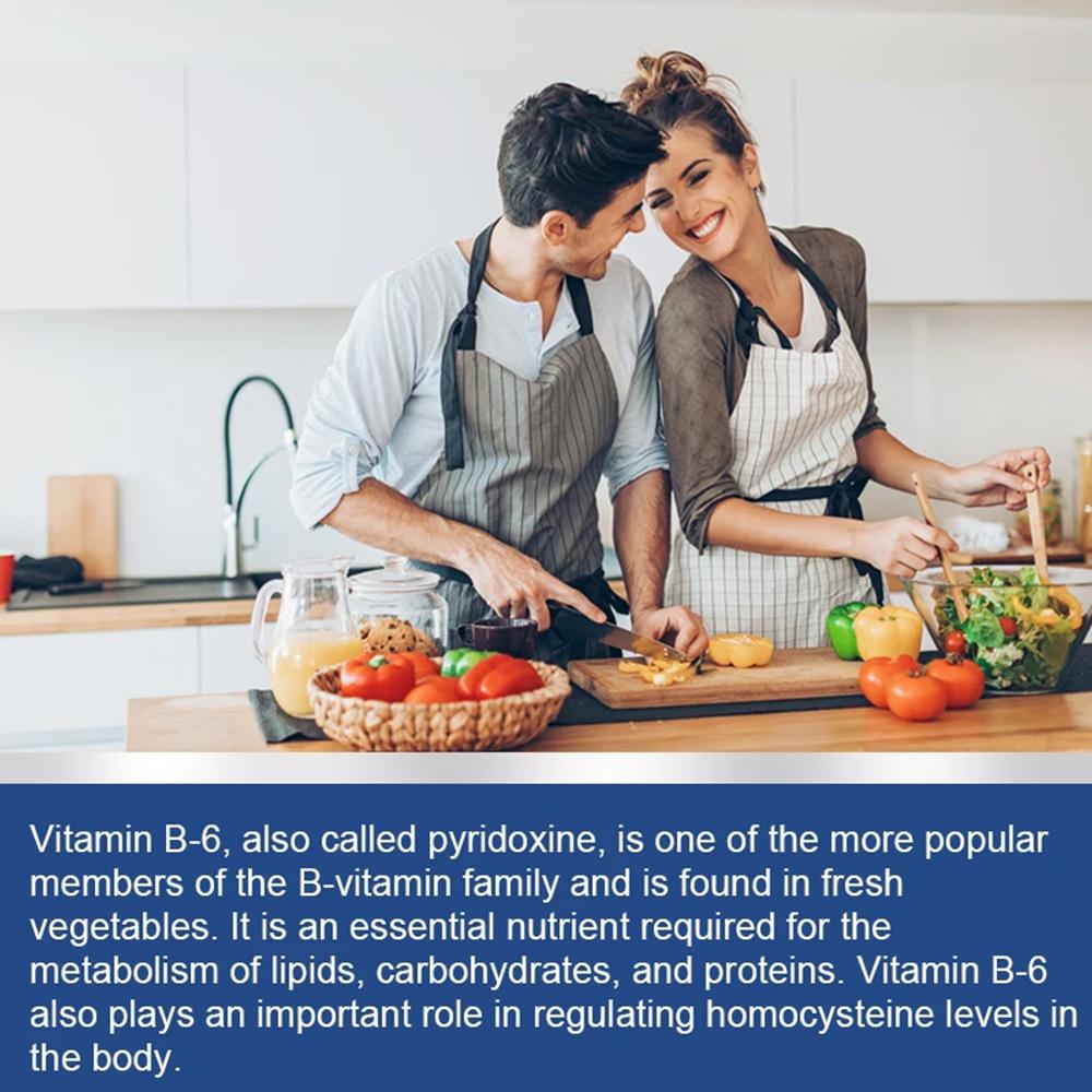 Vitamin B6 (Pyridoxine) 100 Mg Dietary Supplement, 120 Capsules Per Bottle