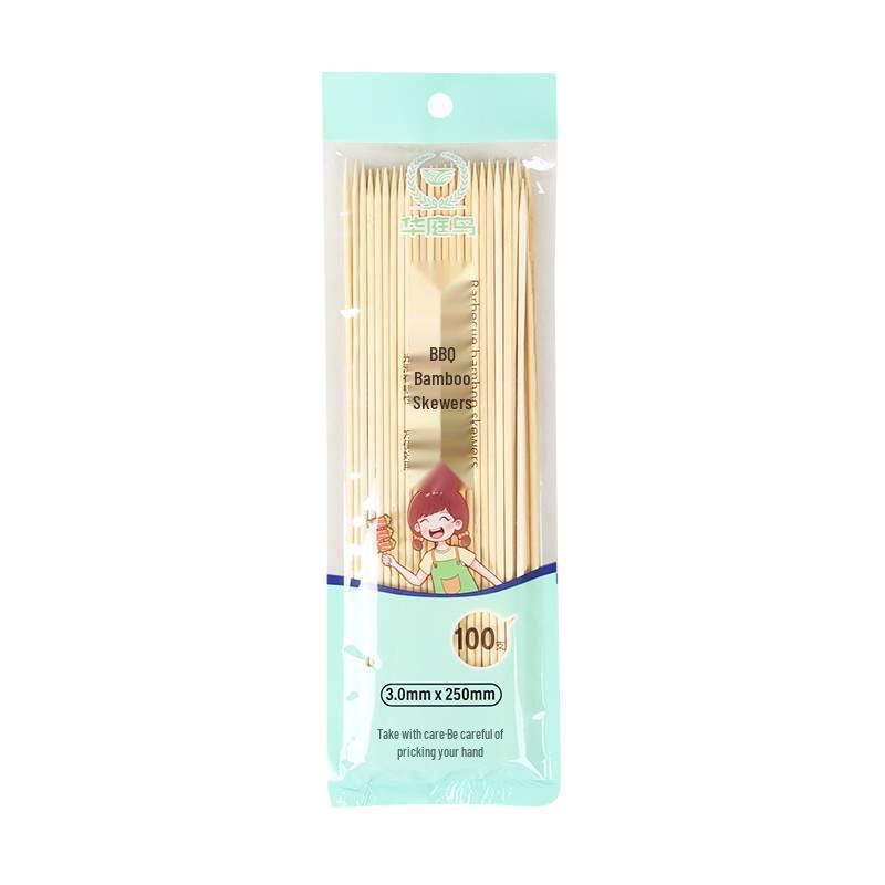 Bamboo Disposable Skewers for Barbecue, Grilled Sausage, Bobo Chicken, and Tanghulu with Cotton Candy Tools.