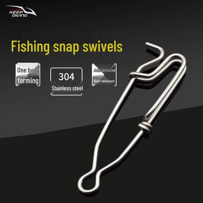 100MM Stainless Steel Sea Fishing Lure Snap - Large Trolling Hook Connector, Small Fishing Tackle Accessories