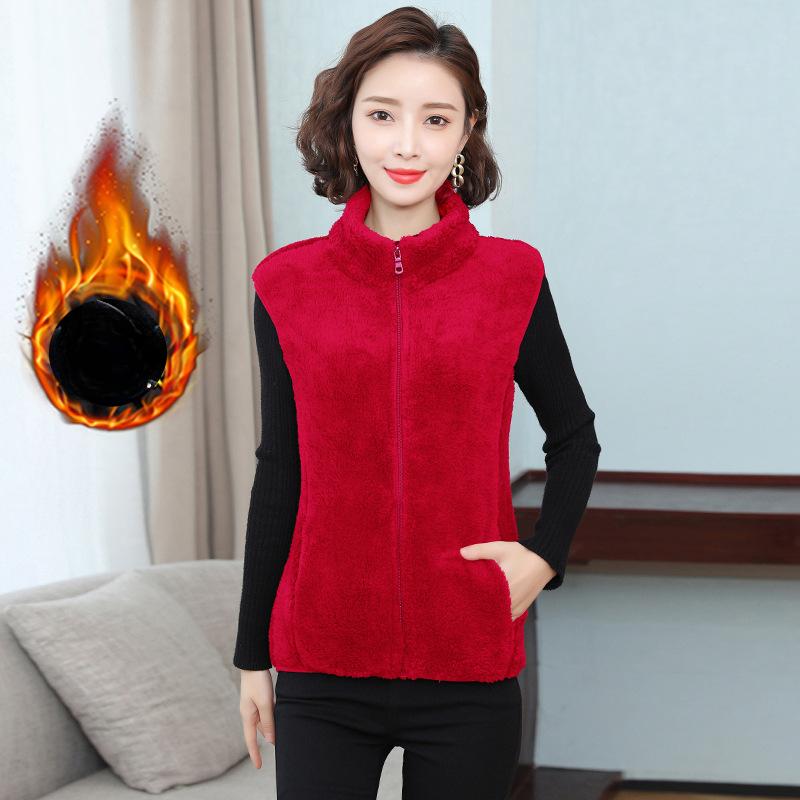 

Безрукавка Женский длинный жилет Женский жилет Безрукавка Женские жилеты на молнии 4XL красный