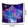 UV Fluorescent Bohemian Elephants Tapestry Print Wall Hanging Art Home Decor