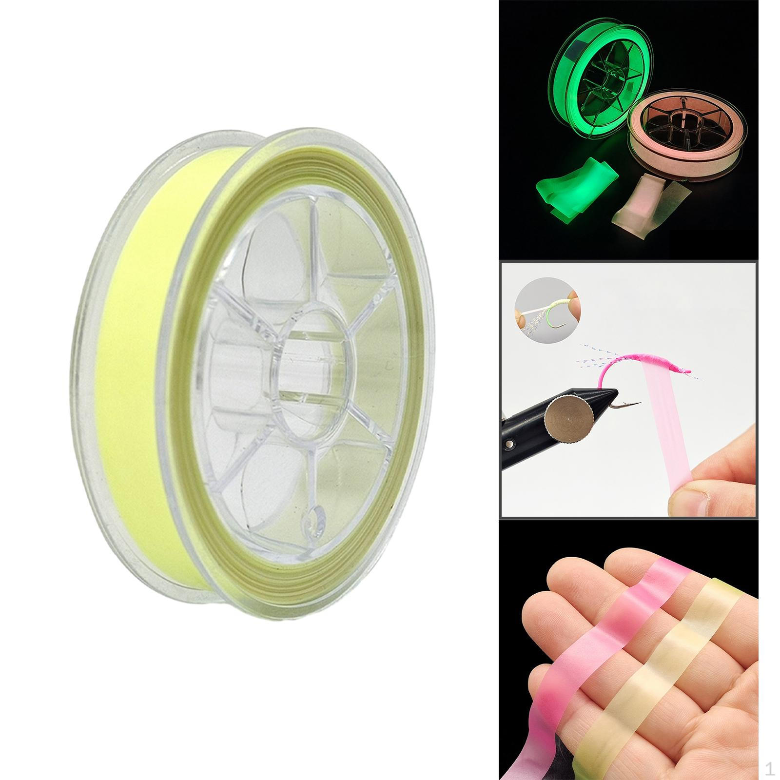 

Материал для привязывания мушек для изготовления приманок для изготовления легкой светящейся резиновой ленты Bucktail жёлтый