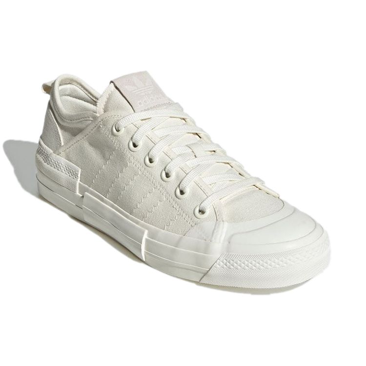 Adidas Originals Nizza Low Mfx Solid Color Retro Durable Low-Top Skate Shoes Unisex Sneakers Beige GX8545