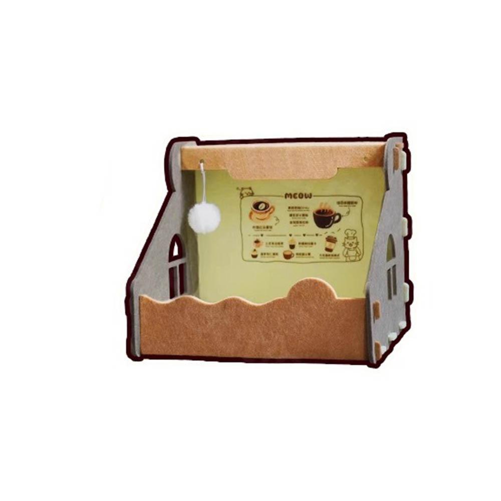 Non Occupying Felt Cat Nest Safety Pet Toy Bed Interactive Cat Paper Box  Four Seasons