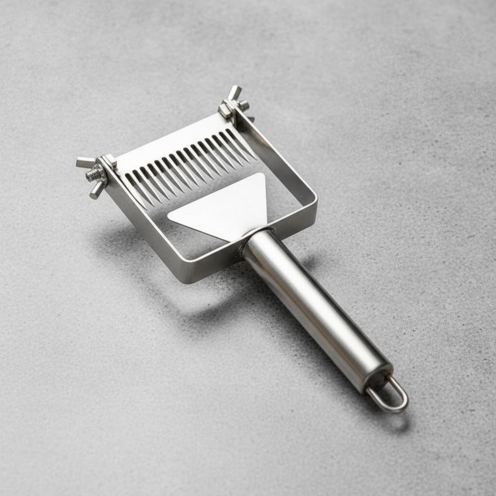 Honey Uncapping Fork with Plate Heavy-Duty for Apiary, Beekeepers