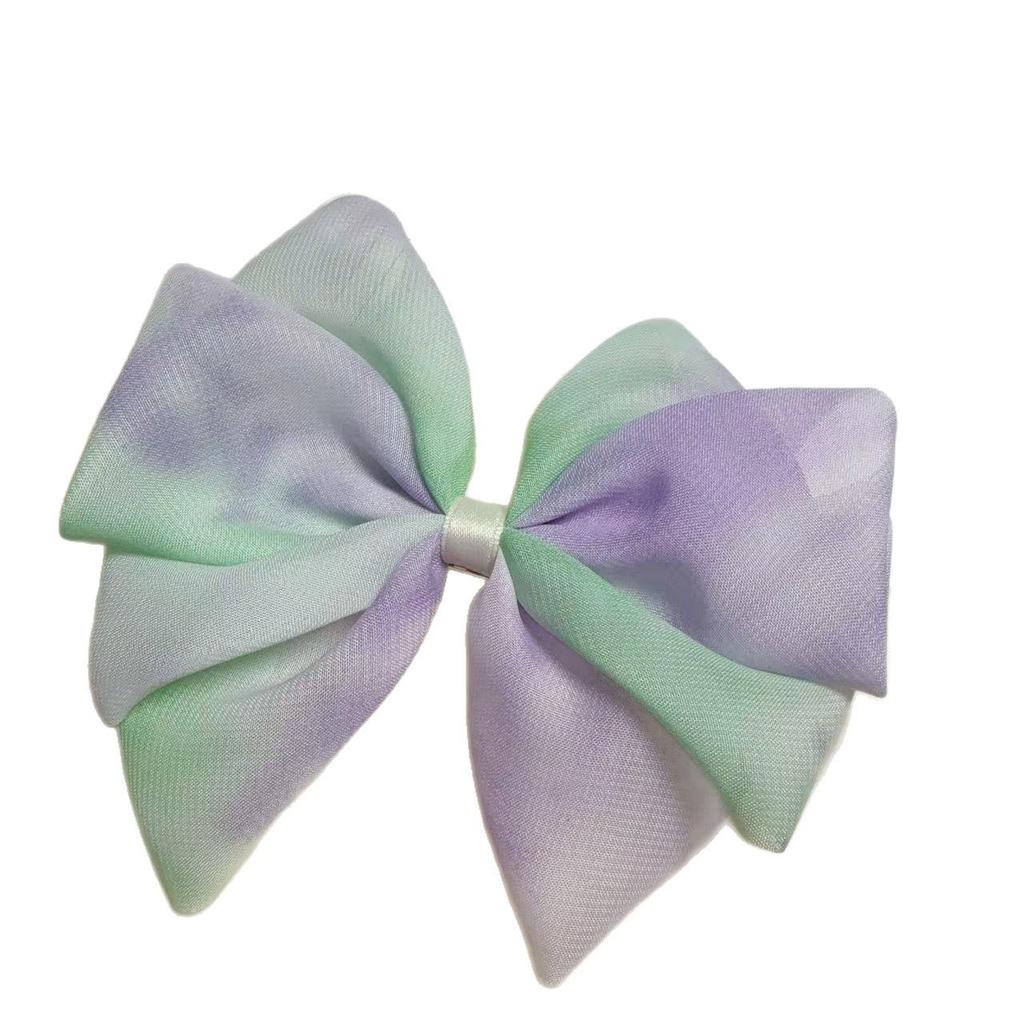 Korean Lace Chiffon Bow Hair Clip: Stylish, Versatile Spring Clip for Girls