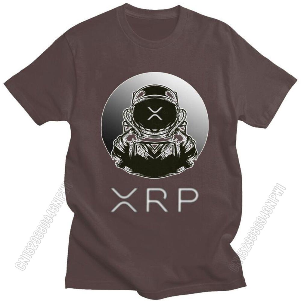 Футболка Ripple Xrp To The Moon Мужская Хлопковая Футболка Городская Футболка Топы Футболки Bitcoin Приталенная Уличная Одежда Подарок S