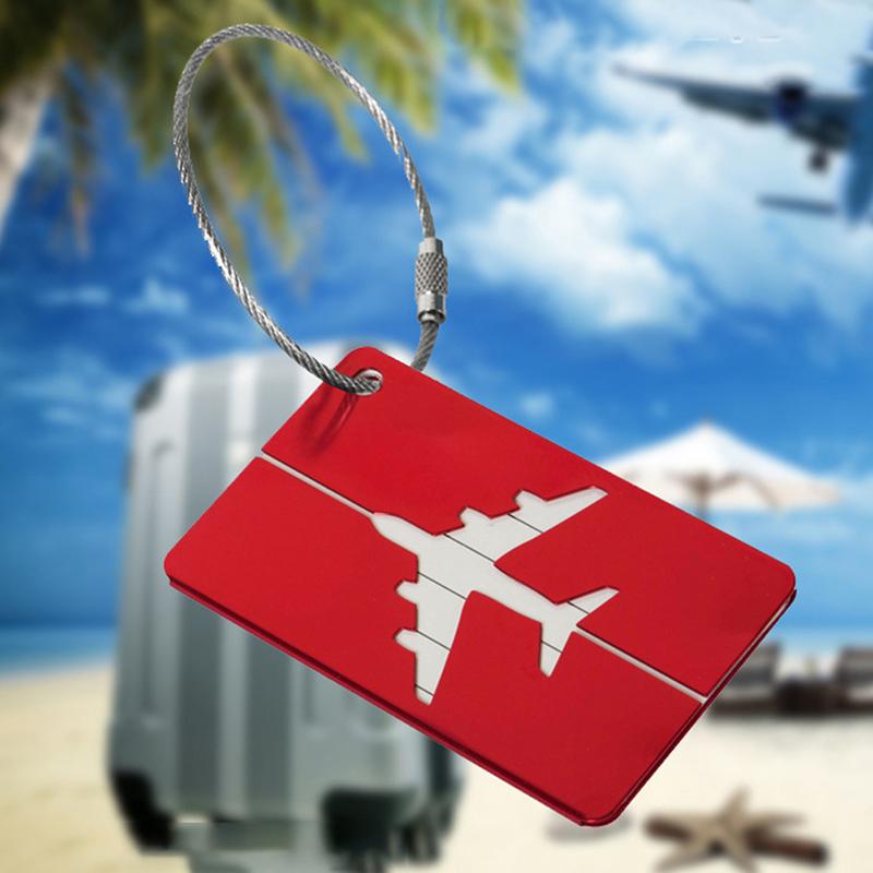 Aluminum Alloy Travel Luggage Tags Baggage Suitcase Address Tag Label