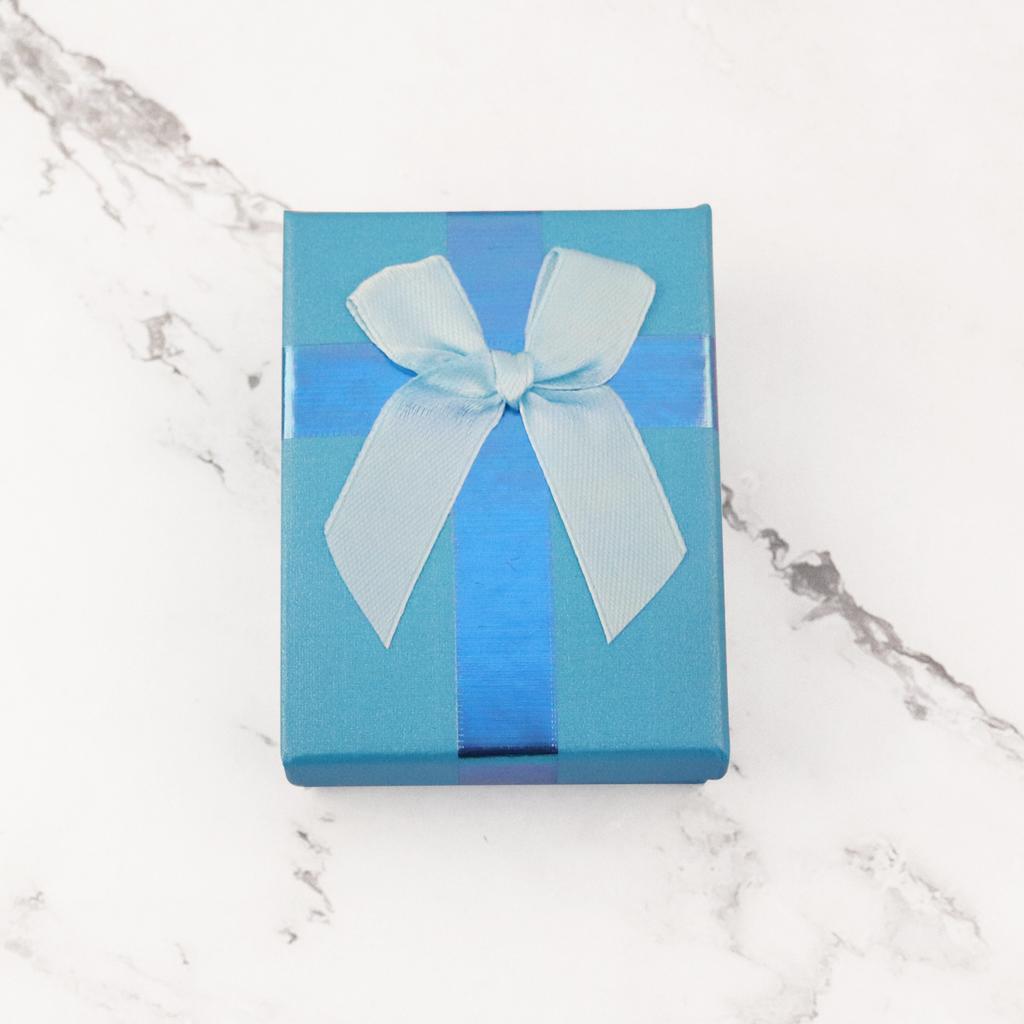 12 יחידות סט תכשיטים מקרטון קופסת מתנה עם פפיון טבעת שרשרת צמידים עגיל קופסאות אריזה למתנה עם ספוג בפנים מלבן