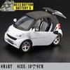 1:32 Mercedes Benz Smart Fortwo Micro City Car Modello in Lega Metallo Diecast Auto Simulazione Collezionabili Ornamenti Regalo di Festa