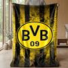 Coperta a tema Borussia Dortmund Morbida coperta in pile di flanella Calda e leggera coperta da divano/letto per la casa