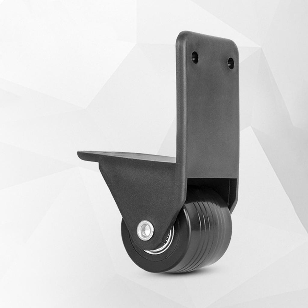 2pcs Heavy Duty Caster Fixed Caster Wheel Right Angle Fixing Wing Air Hotel Lobby Luggage Cart Suitcase Trolley